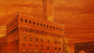 palazzo vecchio al tramonto